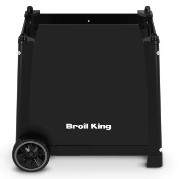 Carucior pentru gratar Porta-Chef Broil King, 76.2x67.3x66 cm, otel/plastic, negru