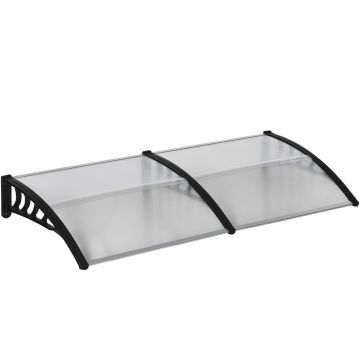 Outsunny Copertina moderna din PP, 200x96x27 cm, negru | Aosom Romania