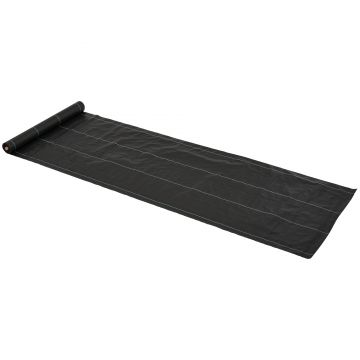 Outsunny Folie pentru Protecția Solului Drenantă și Respirabilă, 50x1 md în PP, pentru Grădina de Legume | Aosom Romania