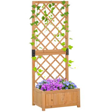Outsunny Jardiniere Lemn pentru Plante Cățărătoare | Grădinărit Urban și Balcon | Aosom Romania