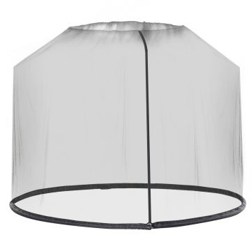 Outsunny Plasă de Protecție pentru Umbrelă de Soare, Copertină și Casă Plasă, Negru, 7.5' | Aosom Romania
