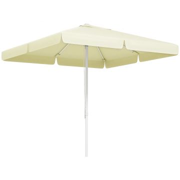 Outsunny Umbrelă Soare Exterior Gradină Reglabilă 4cm Copertină 8 Nervuri | Aosom Romania