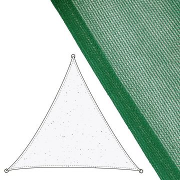 Parasolar triunghiular Awning, 5 x 5 m, polietilena, verde