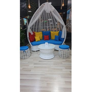 SET MOBILA GRADINA IARY 7 , CANAPEA + 2 TABURETI  + MASUTA