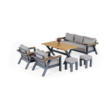 Set mobilier de gradina, Divona, Daisy Set, Antracit