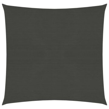 vidaXL Pânză parasolar, antracit, 6x6 m, HDPE, 160 g/m²