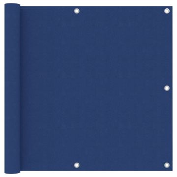 vidaXL Paravan de balcon, albastru, 90 x 300 cm, țesătură oxford