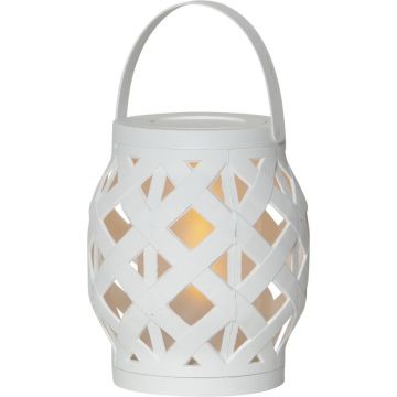 Felinar Star Trading Flame Lantern, înălțime 16 cm, alb