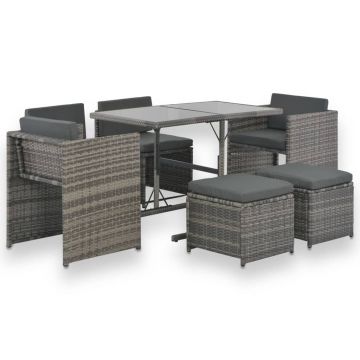 Set mobilier de exterior cu perne