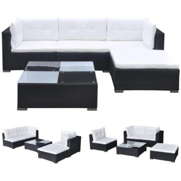 Set mobilier de gradina cu perne