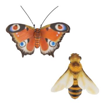 Statuete de grădină 2 buc. din polirășină Butterfly – Esschert Design