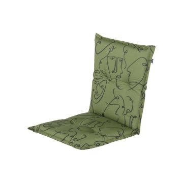 Pernă pentru scaun de grădină verde 50x100 cm Faces – Hartman