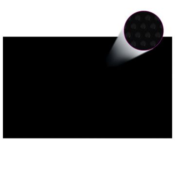 vidaXL Prelată piscină dreptunghiulară, negru, 500 x 300 cm, PE