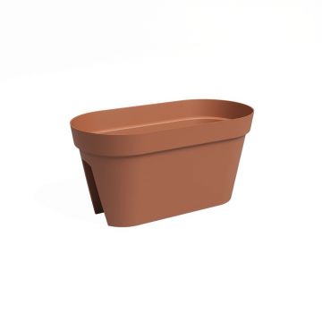 Jardinieră pentru balustradă din plastic reciclat de agățat / de perete 60 cm Capri – Artevasi