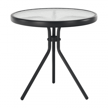 Masuta auxiliara de gradina, otel/sticla transparenta securizata, HABIR