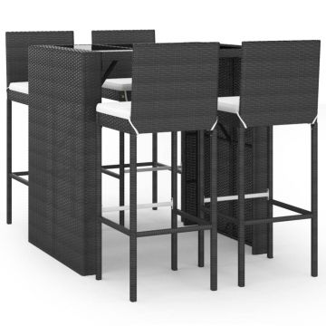 Set mobilier bar de gradina cu perne