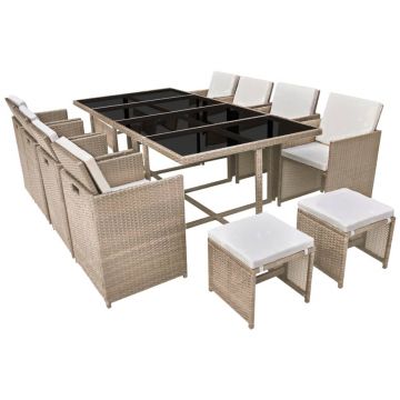 Set mobilier de exterior cu perne