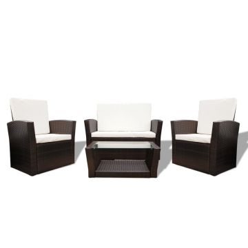 Set mobilier de gradina cu perne