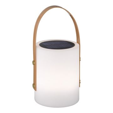 Veioză albă/maro LED (înălțime 34 cm) Bari – Fischer & Honsel