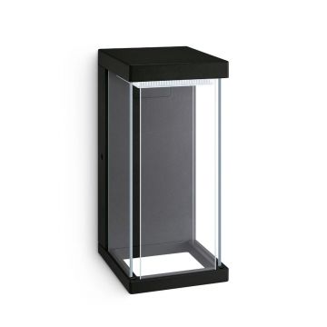 Aplica exterior Philips Kyrie, 12 W, aluminiu, negru, IP44