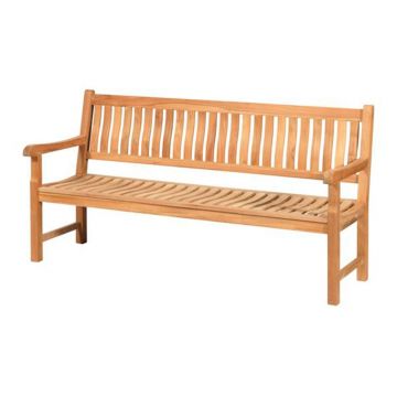 Bancă de grădină în culoare naturală din lemn masiv Comfort – Exotan