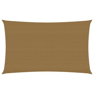 vidaXL Pânză parasolar, gri taupe, 2,5x5 m, HDPE, 160 g/m²