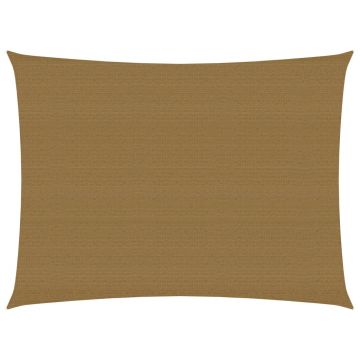 vidaXL Pânză parasolar, gri taupe, 3x4 m, HDPE, 160 g/m²