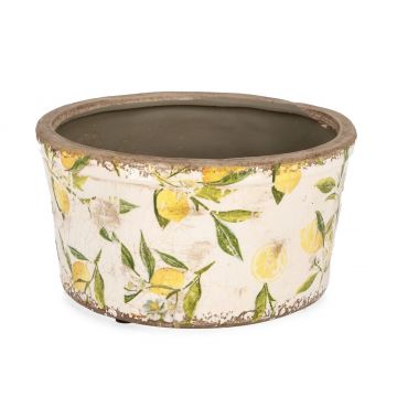 Ghiveci Sorrento Round, Bizzotto, 20x11 cm, portelan, multicolor