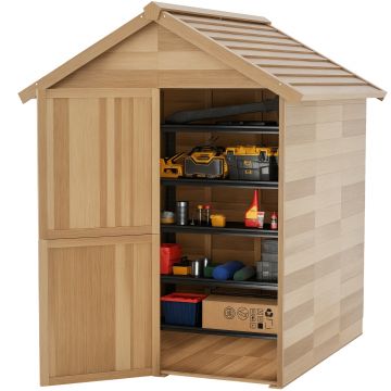 Outsunny Sopron de Lemn pentru Gradina de 6 x 6,5FT | Aosom Romania