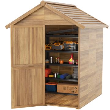 Outsunny Sopron de Lemn pentru Gradina de 6 x 6,5FT | Aosom Romania