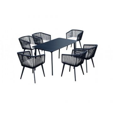 Set masa de gradina si 6 scaune Sky - Wellis
