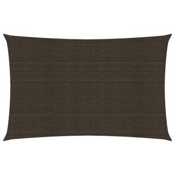 vidaXL Pânză parasolar, maro, 4x6 m, 160 g / m², HDPE