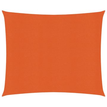 vidaXL Pânză parasolar, portocaliu, 2,5x3 m, HDPE, 160 g/m²