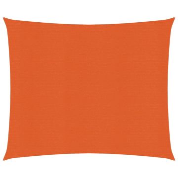 vidaXL Pânză parasolar, portocaliu, 2x2,5 m, HDPE, 160 g/m²