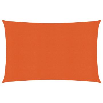 vidaXL Pânză parasolar, portocaliu, 2x3 m, HDPE, 160 g/m²