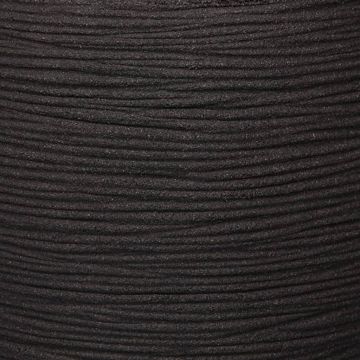 Capi Jardinieră în formă de ou Nature Rib, negru, 54x52 cm, KBLR935