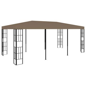 vidaXL Pavilion, gri taupe, 6 x 3 m