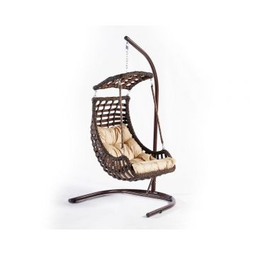Balansoar de Gradina Alaçatı cu un Singur Loc Swing, 120 x 214 x 106 cm