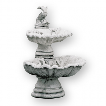 Decoratiune gradina Cementarte, fantana Nervi, beton, 102 x 68 cm, 120 kg