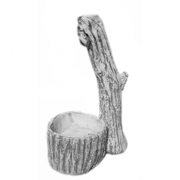 Decoratiune gradina Cementarte,  model cismea butuc, beton, 105 x 50 cm, 80 kg