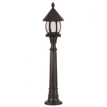 Lampadar de exterior M2B Negru 100x20 cm