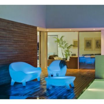 Scaun New Garden Aruba cu Iluminare - Alimentare Solara