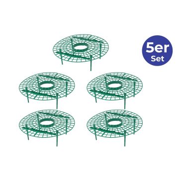 Set 5 suporturi capsuni Maximex, Strawberry, 40x10 cm, polipropilena, verde