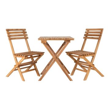 Set de dining pentru grădină în culoare naturală pentru 2 persoane Cuenca – House Nordic Set de dining pentru grădină în culoare naturală pentru 2 persoane Cuenca – House Nordic