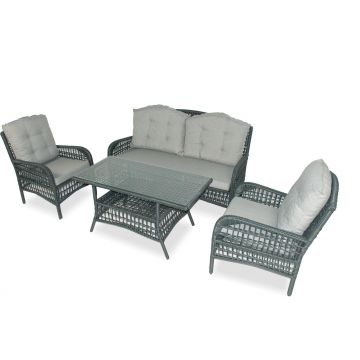Set De Lounge De Grădină Lady Sofa, Crem, 160X86X70 Cm