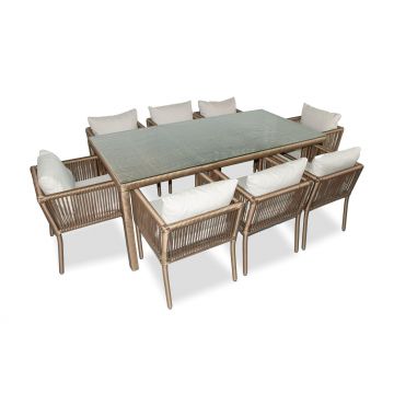 Set De Lounge De Grădină Vera 200, Maro Inchis, 200X75X100 Cm
