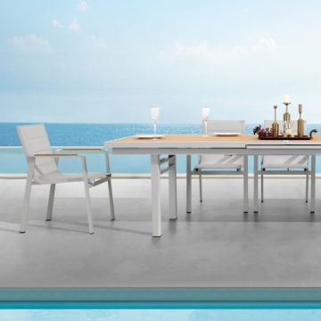 Set masa de gradina extensibila si 10 scaune Aspero - Wellis