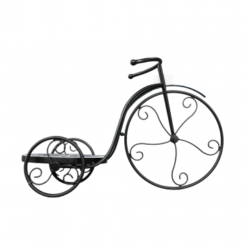 Suport flori bicicleta Mozaic mica, metal, 37 x 23 x 49 cm