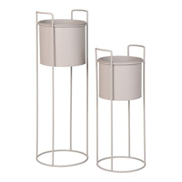 Ghivece decorative 2 buc. din metal ø 21,5 cm Rabo – House Nordic Ghivece decorative 2 buc. din metal ø 21,5 cm Rabo – House Nordic