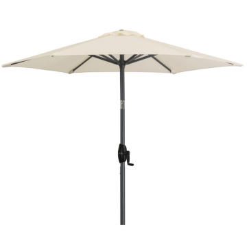 Umbrela pentru terasa Derby Basic Plus, crem, 6 spite, diametru 300 cm, inaltime 248 cm